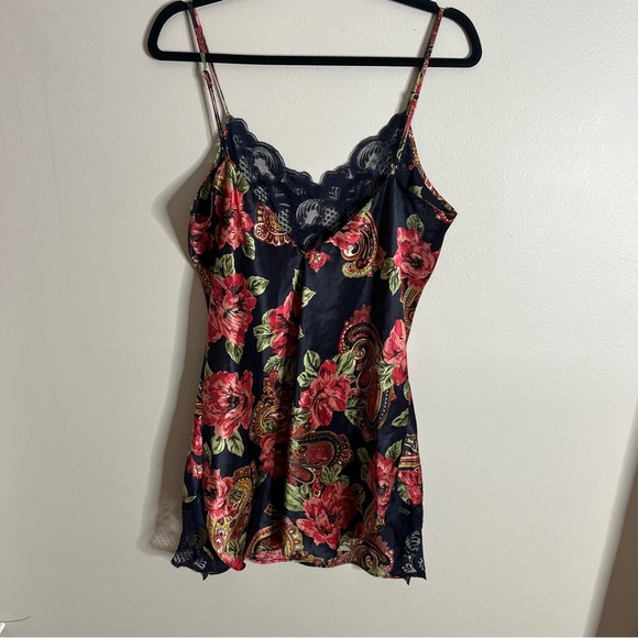 Victoria's Secret Vintage Gold Label Size Large Lace Satin Slip Night Dress SIB - Picture 5 of 7